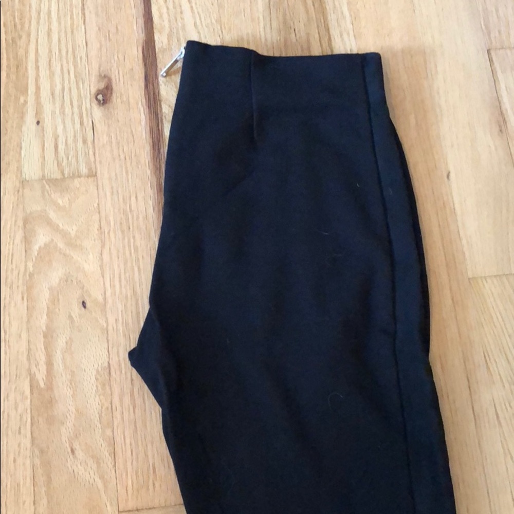 Zara Cotton + Suede Leggings